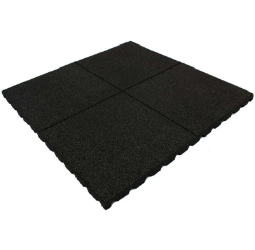  Piso Placa Drenante Permeável 1x1 50mm Preto 