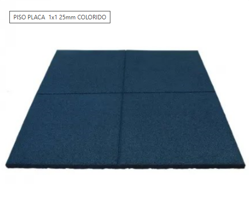  Piso Placa  1x1 25mm Colorido