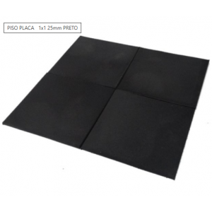  Piso Placa 1x1 25mm Preto