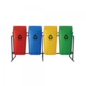 Conjunto Coleta Basculante 4 Lixeiras 240L Total CCB04